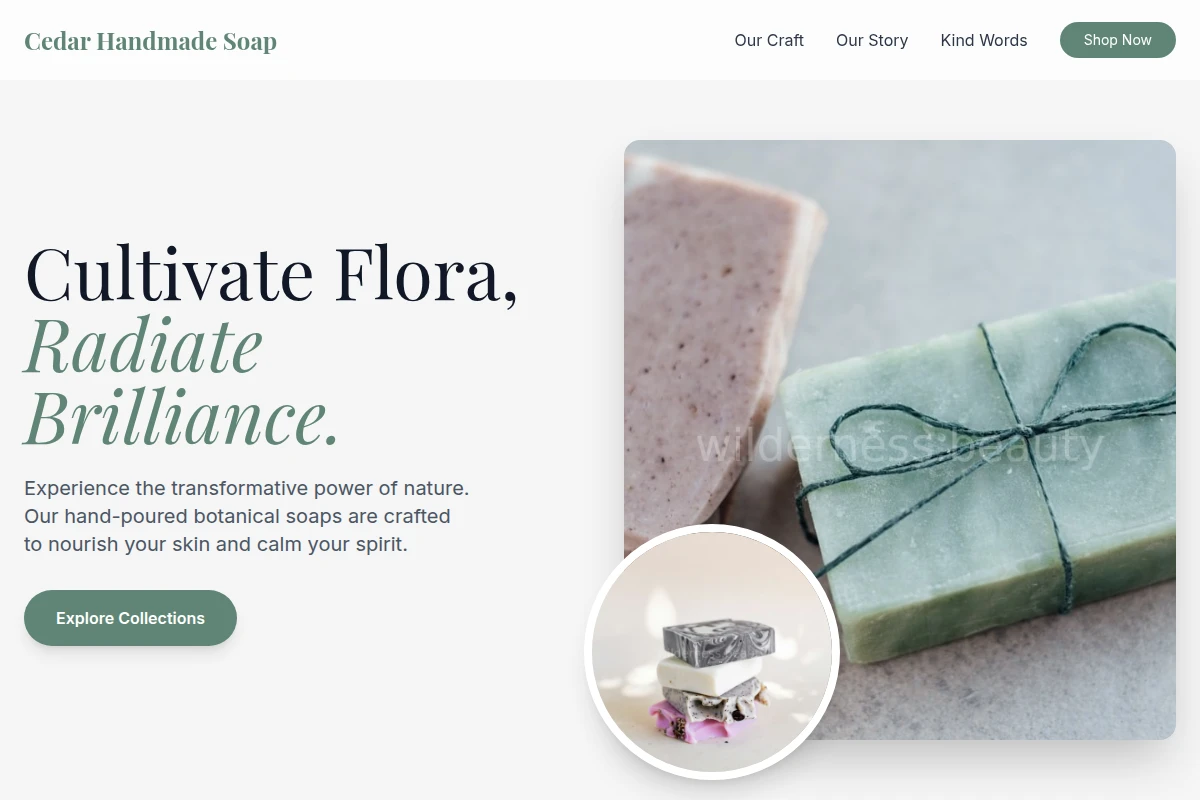 Cedar Handmade Soap